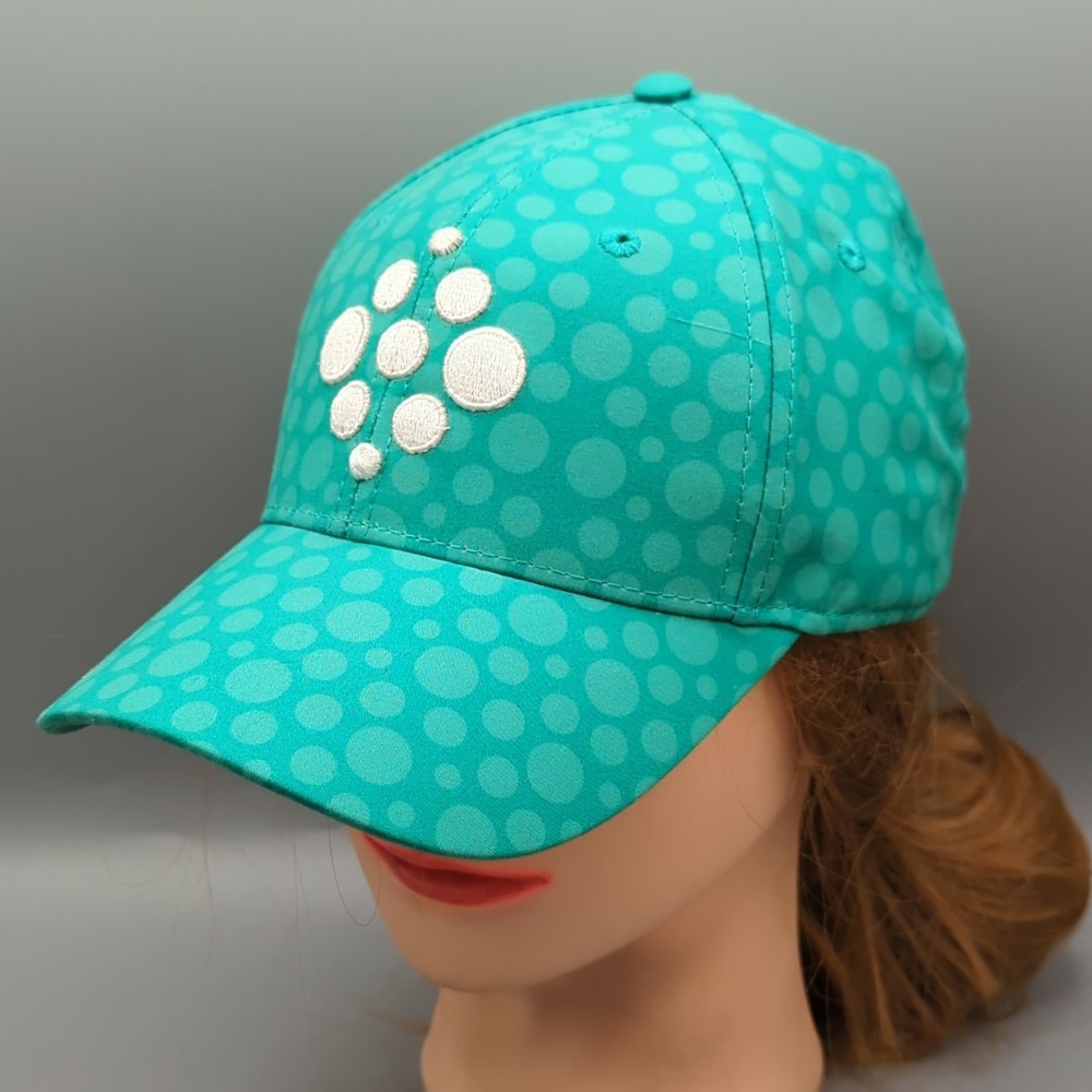 Stericycle Medical Waste Disposal Co. Hat Cap Strapback Green Polka Dot